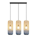 Φωτιστικό Κρεμαστό 3φωτο E27 L1000XH1200 Rattan Λευκό Γαλάζιο ARTE ILLUMINA Kai