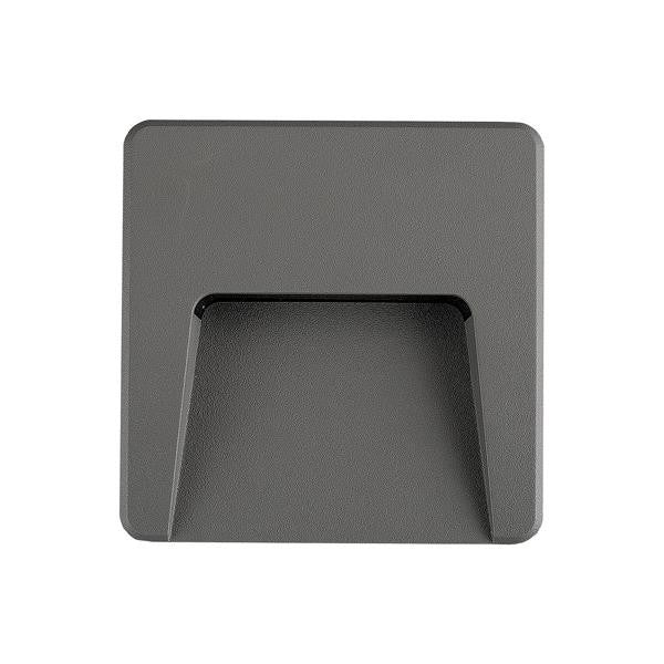 Φωτιστικό Τοίχου Slim LED 3W IP65 230V 3CCT 120x120mm Pro Γραφίτης ARTE ILLUMINA