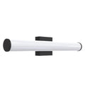 Απλίκα Μπάνιου Μέταλλο - Πλαστικό Οβάλ LED 15W 1500Lm 3CCT(3000-4000-6000K) 600x102mm IP44 Μαύρο ARTE ILLUMINA Palμ