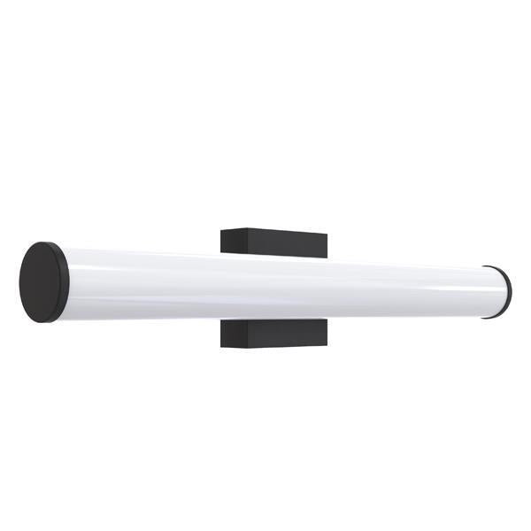 Απλίκα Μπάνιου Μέταλλο - Πλαστικό Οβάλ LED 15W 1500Lm 3CCT(3000-4000-6000K) 600x102mm IP44 Μαύρο ARTE ILLUMINA Palμ