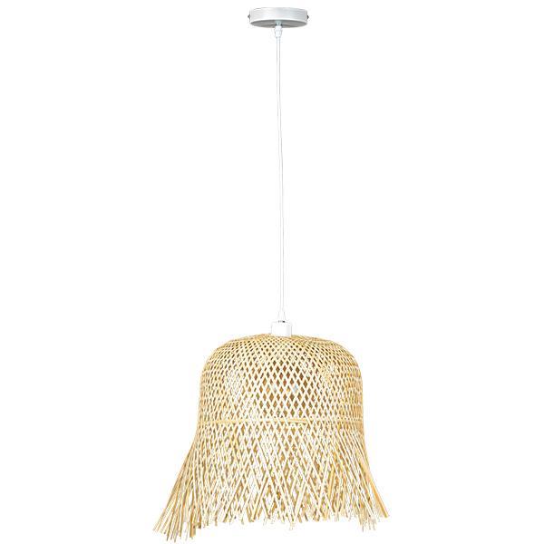 Φωτιστικό Κρεμαστό Μονόφωτο E27 Max 60W D400XH430 Bamboo ARTE ILLUMINA Crossline