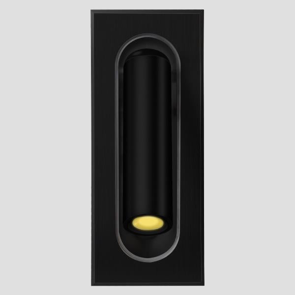 Απλίκα Τοίχου Αλουμινίου Χωνευτή LED 3W 240Lm 85-265V Α170 Μαύρη ARTE ILLUMINA