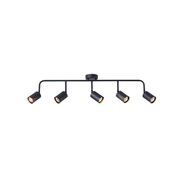 Σποτ Μέταλλο 5φωτο 5xGU10 Max 7W 800x230mm Μαύρο ARTE ILLUMINA Olymp