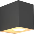 Απλίκα Τοίχου Down Τετράγωνη GU10 80x70x90mm IP65 Γραφίτης ARTE ILLUMINA