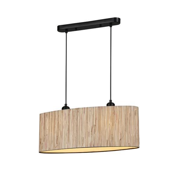 Φωτιστικό Κρεμαστό Pampas 2φωτο 2xE27 Max 15W Φ580x1290mm Μπεζ ARTE ILLUMINA Aenon