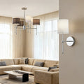 Απλίκα Τοίχου Ύφασμα 1xE14 Max15w 180x130x400mm Λευκό ARTE ILLUMINA Veli
