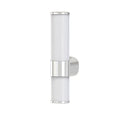 Απλίκα Μπάνιου Τοίχου Πλαστικό LED 6W 600Lm 3CCT(3000-4000-6000K)128χ350χ400mm IP44 Ασημί ARTE ILLUMINA Breeze