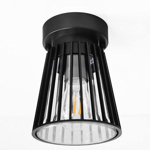 Φωτιστικό Οροφής Πλαστικό 1χε 27 Max 10W 135x135x225mm IP44 Μαύρη ARTE ILLUMINA
