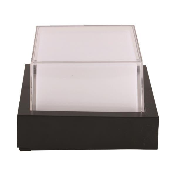 Απλίκα Τοίχου Τετράγωνη LED 12W 160x160x100 3000K IP65 Μαύρη Pro ARTE ILLUMINA
