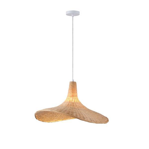 Φωτιστικό Κρεμαστό Bamboo Μονόφωτο 1xE27 Max 15W Φ520x1500mm Μπεζ ARTE ILLUMINA Visor