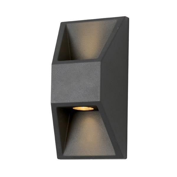 Φωτιστικό Τοίχου Αλουμινίου 2x1W 164x82x54.5mm Γραφίτης ARTE ILLUMINA