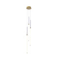 Φωτιστικό Κρεμαστό LED 33W 1980Lm 3000K 200x2000mm Λευκό - Χρυσό ARTE ILLUMINA Pearlette