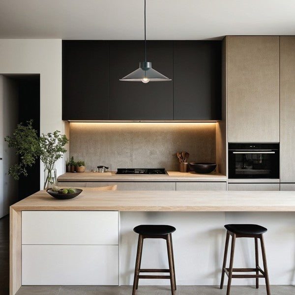 Φωτιστικό Κρεμαστό Μέταλλο Μονόφωτο 1xE27 Max 15W Φ360x1150mm Γυαλιστερό Κρεμ ARTE ILLUMINA Neli