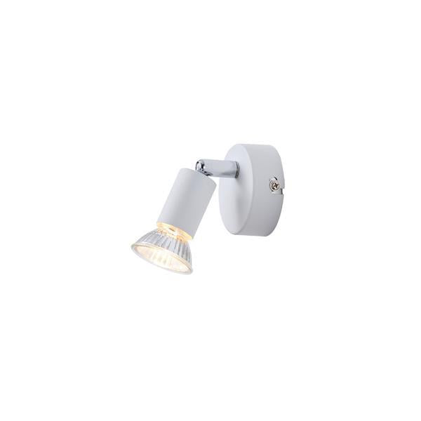 Σποτ Κινητό Μέταλλο 1xGU10 Max 7W 70x70x105mm Λευκό ARTE ILLUMINA Vorras