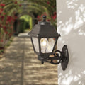 Fumagalli Bisso Mary Απλίκα Τοίχου 1xE27 225x430mm Μαύρη