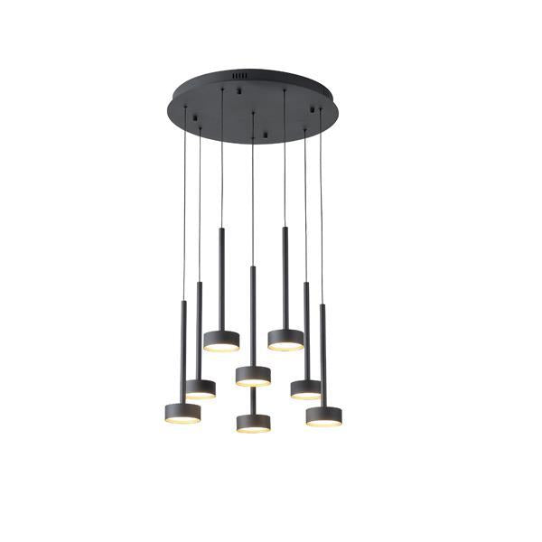 Φωτιστικό Κρεμαστό 55W 3300Lm 3000K Φ50XH180 Μαύρο ARTE ILLUMINA Isola