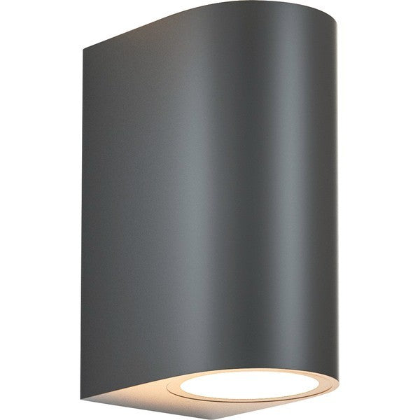 Απλίκα Τοίχου Up - Down Οβάλ 2xGU10 Max5W 90x70x147mm IP54 Γραφίτης ARTE ILLUMINA
