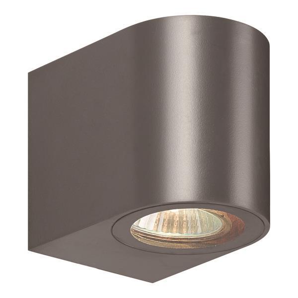 Απλίκα Τοίχου Down Οβάλ GU10 IP54 Γραφίτης ARTE ILLUMINA