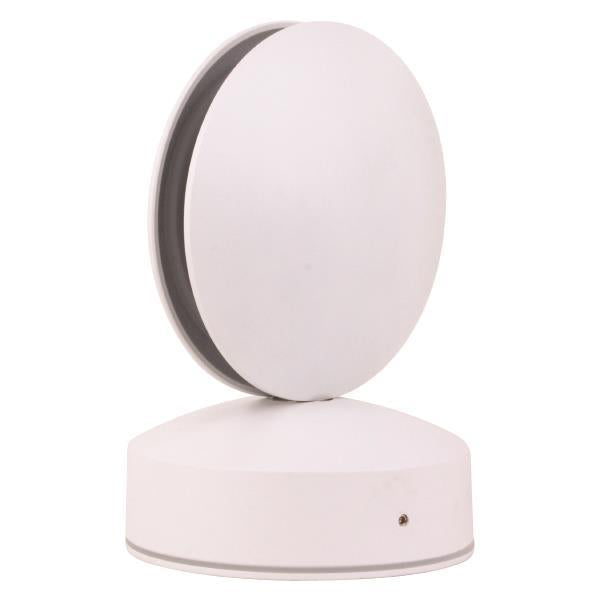 Φωτιστικό Τοίχου Στρογγυλό LED 8W Φ110x120x165 3000K IP65 Λευκό PLUS ARTE ILLUMINA