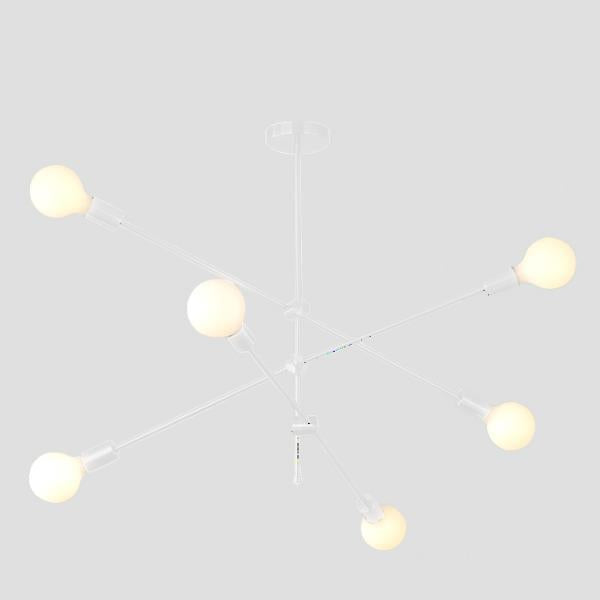 Φωτιστικό Κρεμαστό 6xE27 100x65 Λευκό ARTE ILLUMINA