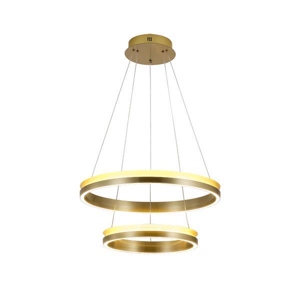 Φωτιστικό Κρεμαστό Στρογγυλή LED 80W 4800Lm 3000K 600x1500mm Χρυσό ARTE ILLUMINA Serenity