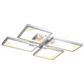 Φωτιστικό Οροφής Αλουμίνιο LED 36W 1400Lm 3000κ 448x578mm Ασημί ARTE ILLUMINA Square