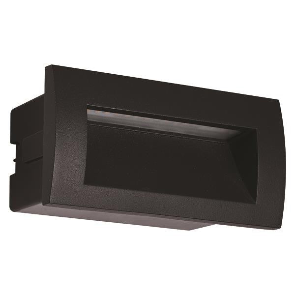 Φωτιστικό Χωνευτό LED 3W IP54 220-240V 140x70x70mm Pro Μαύρο ARTE ILLUMINA