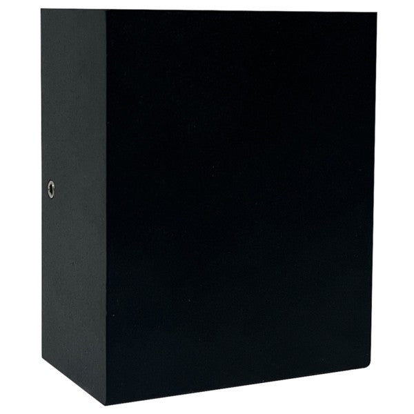 Απλίκα Τοίχου Αλουμινίου Up -DOWN 6W 240Lm 3000K 88x70x42mm IP54 Μαύρη ARTE ILLUMINA