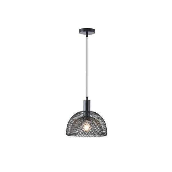 Φωτιστικό Κρεμαστό Μέταλλο Μονόφωτο 1xE27 Max 15W Φ255x1280mm Μαύρο ARTE ILLUMINA Hood