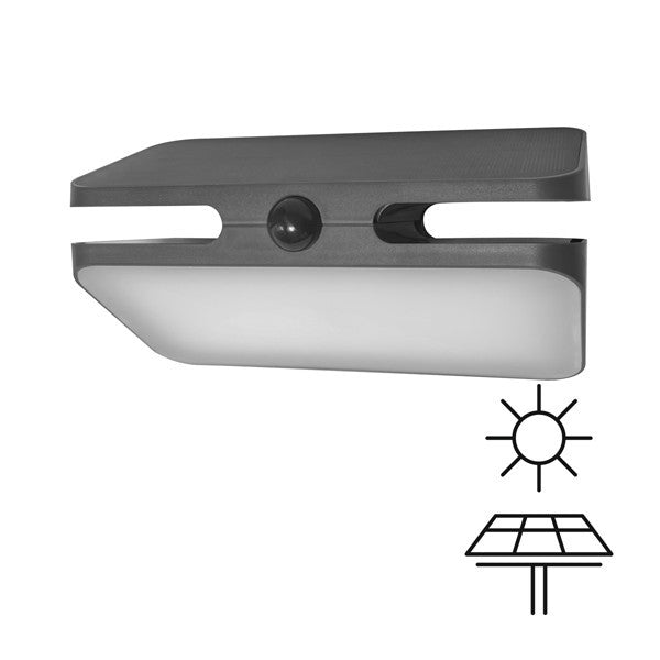 Απλίκα με Ηλιακό Panel 7W 700Lm 4000κ IP54 με Ανιχνευτή Κίνησης ARTE ILLUMINA