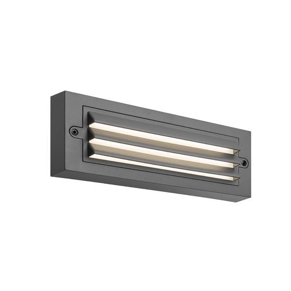 Φωτιστικό Τοίχου με Γρίλιες LED 6W 255x42x90 3CCT IP65 ARTE ILLUMINA Senario