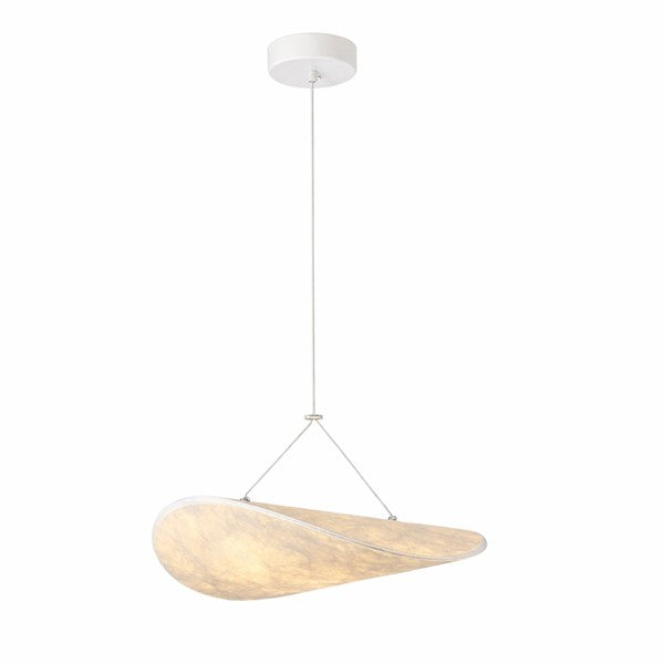 Φωτιστικό Κρεμαστό Tyvek Μονόφωτο LED 9W 405Lm 3000K Φ400mm Λευκό ARTE ILLUMINA Nefi