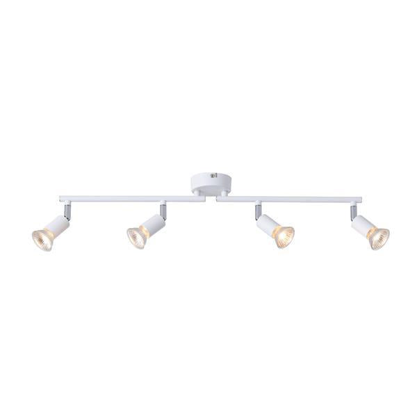 Σποτ Κινητό Μέταλλο 4φωτο 3xGU10 Max 7W 600x80x125mm Λευκό ARTE ILLUMINA Vorras