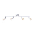 Σποτ Κινητό Μέταλλο 4φωτο 3xGU10 Max 7W 600x80x125mm Λευκό ARTE ILLUMINA Vorras