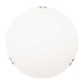 Πλαφονιέρα Τοίχου Γυαλί 2xE27 Max 15W Φ400x90mm Λευκό - Ασημί ARTE ILLUMINA Paros