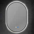 Καθρέπτης Οβάλ με Μαύρο Πλαίσιο Touch LED Dimmable Antifog 13W 1120Lm 3CCT (3000-4000-6000K) 500x700mm ARTE ILLUMINA Cylis