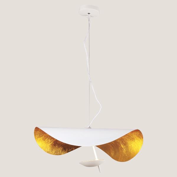 Φωτιστικό Κρεμαστό LED 12W Φ60x130 3CCT Χρυσό - Λευκό ARTE ILLUMINA