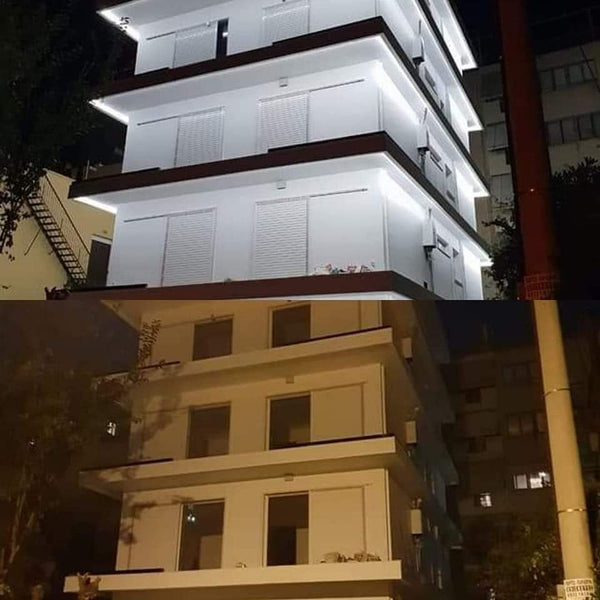 Προσόψεις & εξωτερικοί χώροι – φωτισμός με προϊόντα eFos