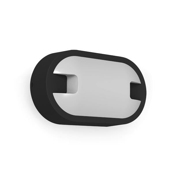 Απλίκα Οβάλ LED 15W 4000K 215x125x59mm IP65 Λευκό - Μαύρο ARTE ILLUMINA