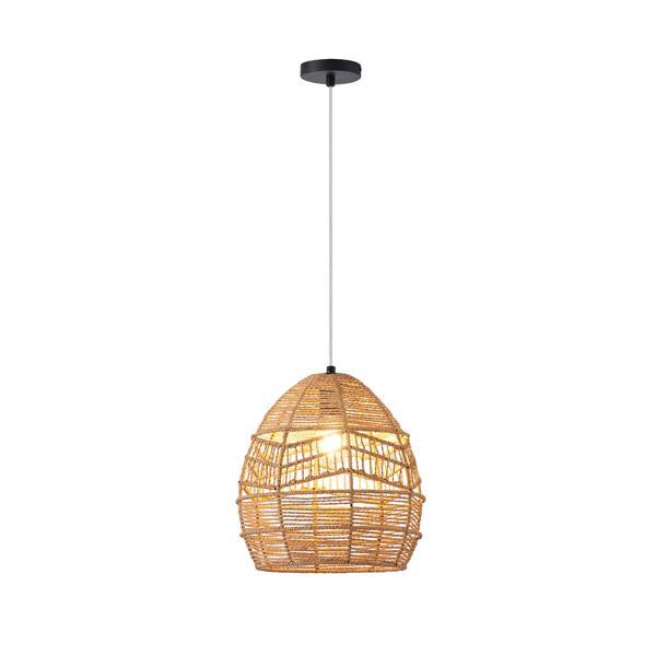 Φωτιστικό Κρεμαστό Bamboo Μονόφωτο 1xE27 Max 15W Φ300x1510mm Καφέ ARTE ILLUMINA Aithra