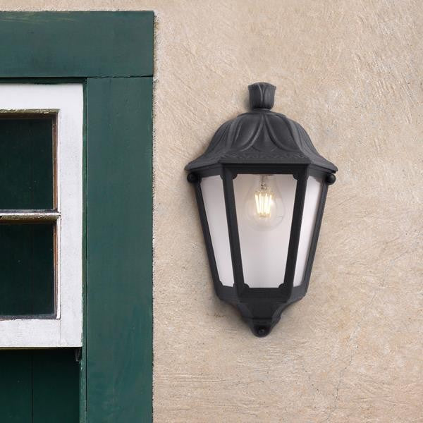 Fumagalli Iesse Απλίκα Τοίχου 1xE27 350x220mm Μαύρη