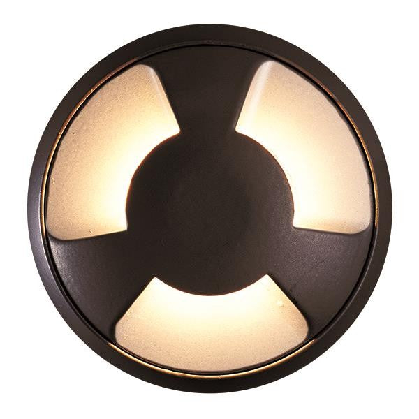 Φωτιστικό Δαπέδου Εξωτερικό 3F LED 3W IP65 12V Φ68x24mm Pro Μαύρο ARTE ILLUMINA
